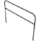 Access barriers | removable and revolving | with triangular locking mechanism | with quarter-bend bar | hot-dip galvanized | total width: 2000 mm